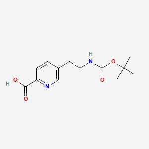 5-(2-{[(Tert-butoxy)carbonyl]amino}ethyl)pyridine-2-carboxylic acid