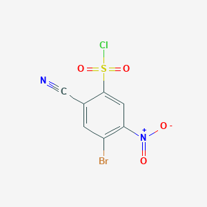 molecular formula C7H2BrClN2O4S B1529882 4-Bromo-2-cyano-5-nitrobenzenesulfonyl chloride CAS No. 1807170-77-9