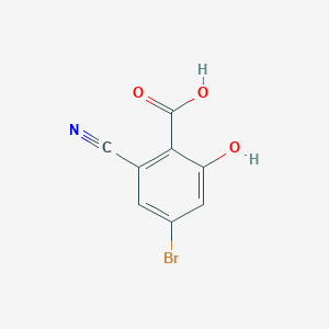 molecular formula C8H4BrNO3 B1529883 4-Bromo-2-cyano-6-hydroxybenzoic acid CAS No. 1807079-02-2