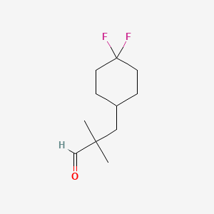 3-(4,4-Difluorocyclohexyl)-2,2-dimethylpropanal