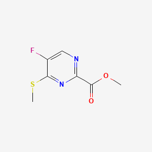 Methyl 5-fluoro-4-(methylsulfanyl)pyrimidine-2-carboxylate