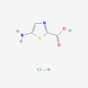 molecular formula C4H5ClN2O2S B1529886 5-Aminothiazole-2-carboxylic acid hydrochloride CAS No. 1404373-74-5