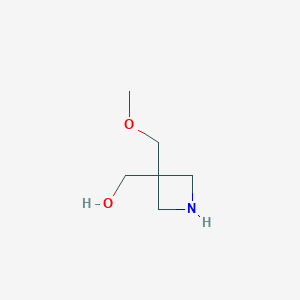 [3-(Methoxymethyl)azetidin-3-yl]methanol