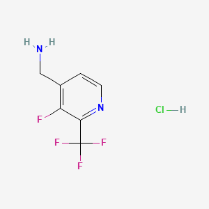 [3-Fluoro-2-(trifluoromethyl)pyridin-4-yl]methanamine hydrochloride