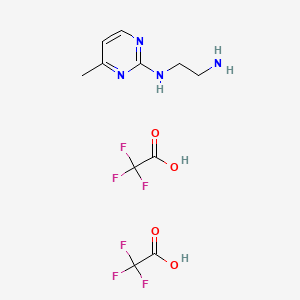 N1-(4-methylpyrimidin-2-yl)ethane-1,2-diamine, bis(trifluoroacetic acid)