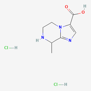 8-methyl-5H,6H,7H,8H-imidazo[1,2-a]pyrazine-3-carboxylic acid dihydrochloride