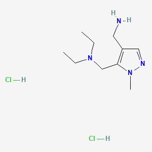 1-{5-[(diethylamino)methyl]-1-methyl-1H-pyrazol-4-yl}methanamine dihydrochloride