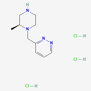 3-{[(2S)-2-methylpiperazin-1-yl]methyl}pyridazine trihydrochloride