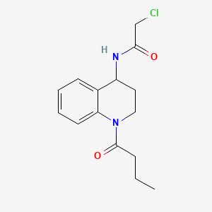 N-(1-Butyryl-1,2,3,4-tetrahydroquinolin-4-yl)-2-chloroacetamide