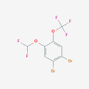 1,2-Dibromo-4-difluoromethoxy-5-(trifluoromethoxy)benzene