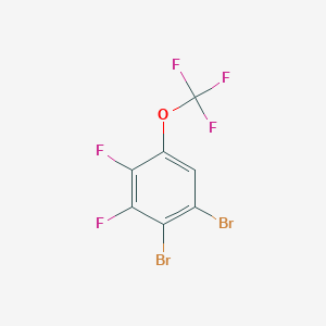 molecular formula C7HBr2F5O B1529913 1,2-Dibromo-3,4-difluoro-5-(trifluoromethoxy)benzene CAS No. 1806351-88-1