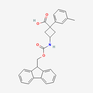 3-({[(9H-fluoren-9-yl)methoxy]carbonyl}amino)-1-(3-methylphenyl)cyclobutane-1-carboxylic acid