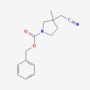 Benzyl 3-(cyanomethyl)-3-methylpyrrolidine-1-carboxylate