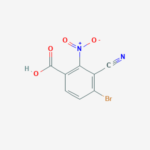 4-Bromo-3-cyano-2-nitrobenzoic acid