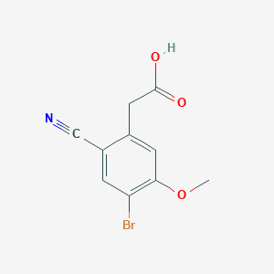 2-(4-Bromo-2-cyano-5-methoxyphenyl)acetic acid