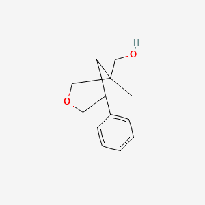 molecular formula C13H16O2 B15299332 {5-Phenyl-3-oxabicyclo[3.1.1]heptan-1-yl}methanol 