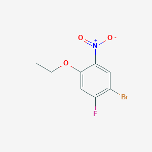 molecular formula C8H7BrFNO3 B1529935 1-Bromo-4-ethoxy-2-fluoro-5-nitrobenzene CAS No. 1807188-44-8