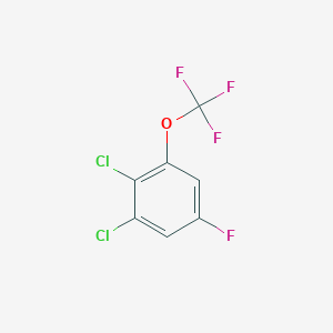 molecular formula C7H2Cl2F4O B1529938 1,2-Dichloro-5-fluoro-3-(trifluoromethoxy)benzene CAS No. 1804421-85-9