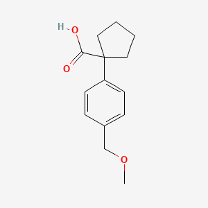 1-(4-(Methoxymethyl)phenyl)cyclopentane-1-carboxylic acid