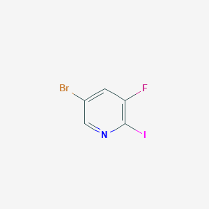 molecular formula C5H2BrFIN B1529941 5-溴-3-氟-2-碘吡啶 CAS No. 1260665-95-9