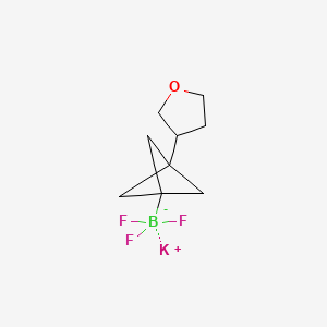 Potassium trifluoro[3-(oxolan-3-yl)bicyclo[1.1.1]pentan-1-yl]boranuide