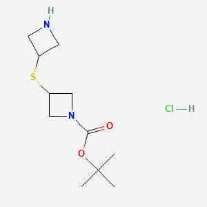 Tert-butyl 3-(azetidin-3-ylsulfanyl)azetidine-1-carboxylate hydrochloride