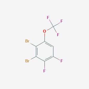 molecular formula C7HBr2F5O B1529949 1,2-Dibromo-3,4-difluoro-6-(trifluoromethoxy)benzene CAS No. 1806349-56-3