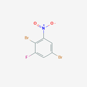 molecular formula C6H2Br2FNO2 B1529951 1,4-Dibromo-2-fluoro-6-nitrobenzene CAS No. 1807182-22-4