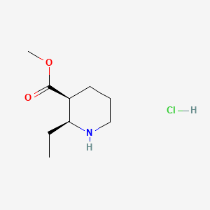 rac-methyl (2R,3R)-2-ethylpiperidine-3-carboxylate hydrochloride