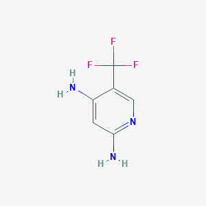 molecular formula C6H6F3N3 B1529954 2,4-Diamino-5-(trifluoromethyl)pyridine CAS No. 1227571-62-1