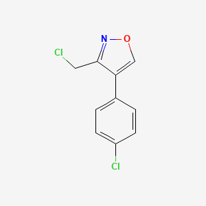 3-(Chloromethyl)-4-(4-chlorophenyl)-1,2-oxazole