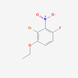 molecular formula C8H7BrFNO3 B1529957 1-Bromo-6-ethoxy-3-fluoro-2-nitrobenzene CAS No. 1807188-52-8