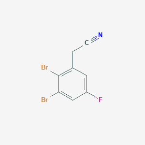 molecular formula C8H4Br2FN B1529959 2,3-Dibromo-5-fluorophenylacetonitrile CAS No. 1806351-31-4