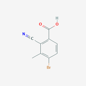 molecular formula C9H6BrNO2 B1529962 4-Bromo-2-cyano-3-methylbenzoic acid CAS No. 1807209-17-1
