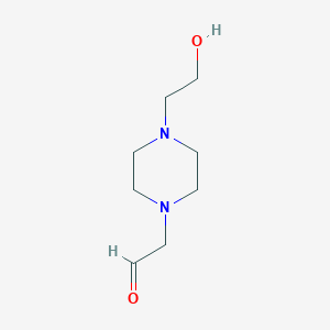 2-[4-(2-Hydroxyethyl)piperazin-1-yl]acetaldehyde