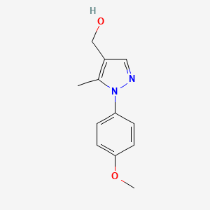 molecular formula C12H14N2O2 B1529965 (1-(4-methoxyphenyl)-5-methyl-1H-pyrazol-4-yl)methanol CAS No. 1017783-58-2