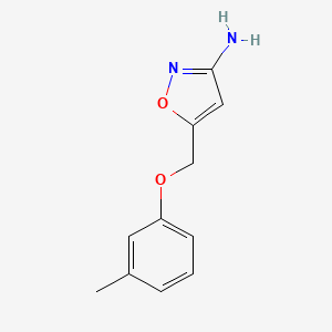 5-((m-Tolyloxy)methyl)isoxazol-3-amine