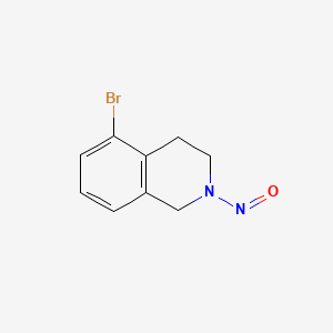 molecular formula C9H9BrN2O B15299728 5-Bromo-2-nitroso-1,2,3,4-tetrahydroisoquinoline 