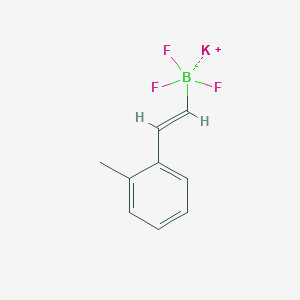 molecular formula C9H9BF3K B15299731 Potassium (E)-trifluoro(2-methylstyryl)borate 