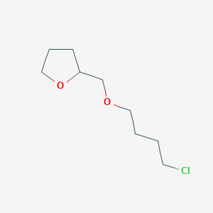 molecular formula C9H17ClO2 B15299746 2-((4-Chlorobutoxy)methyl)tetrahydrofuran 