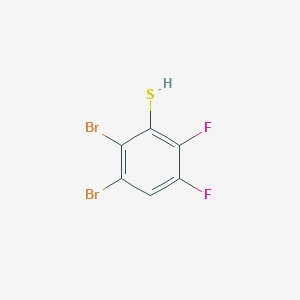 molecular formula C6H2Br2F2S B1529975 2,3-Dibromo-5,6-difluorothiophenol CAS No. 1803715-76-5