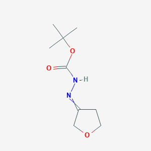 molecular formula C9H16N2O3 B1529978 tert-butyl 2-(dihydrofuran-3(2H)-ylidene)hydrazinecarboxylate CAS No. 158020-60-1