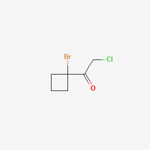 1-(1-Bromocyclobutyl)-2-chloroethan-1-one