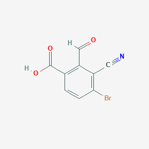 4-Bromo-3-cyano-2-formylbenzoic acid