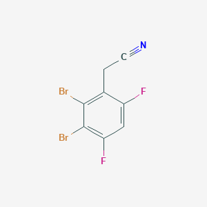 molecular formula C8H3Br2F2N B1529985 2,3-Dibromo-4,6-difluorophenylacetonitrile CAS No. 1806350-68-4