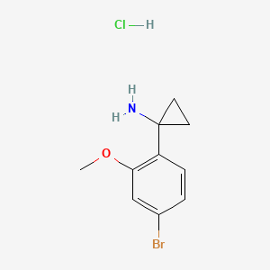 1-(4-Bromo-2-methoxyphenyl)cyclopropan-1-amine hydrochloride