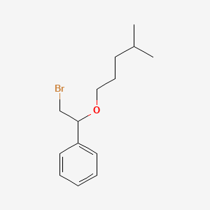 molecular formula C14H21BrO B15299873 (2-Bromo-1-((4-methylpentyl)oxy)ethyl)benzene 