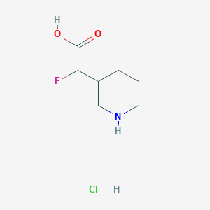 2-Fluoro-2-(piperidin-3-yl)acetic acid hydrochloride