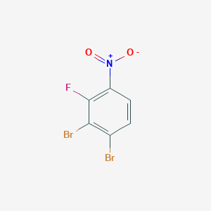 molecular formula C6H2Br2FNO2 B1529990 1,2-Dibromo-3-fluoro-4-nitrobenzene CAS No. 1805123-35-6