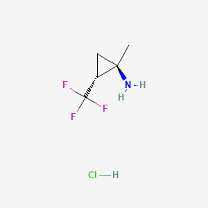 (1R,2R)-1-Methyl-2-(trifluoromethyl)cyclopropan-1-amine hydrochloride